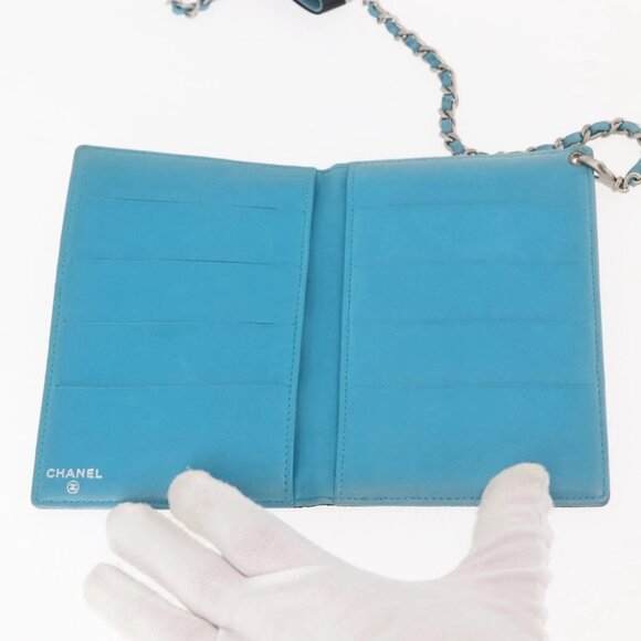 CHANEL Chain Compact Wallet Satin Black CC Auth 143013 - Picture 10 of 16